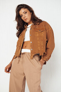 Dámská džínová bunda MOLI Barva kamelová DSTREET TY4130