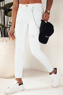 Dámské džíny s vysokým pásem ALEX Barva Bílý DSTREET UY1878