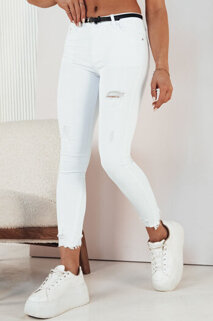 Dámské džíny s vysokým pásem FALIA Barva Bílý DSTREET UY1939