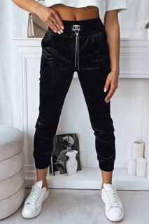 Dámské kalhoty teplákové AVENUE  Barva černá DSTREET UY1761
