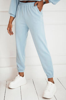 Dámské kalhoty teplákové MOSS Barva blankytná modř DSTREET UY1851