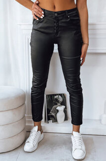 Dámské kalhoty voskované WEST Barva černá DSTREET UY1777