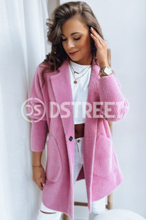 Dámský kabát z alpaky RITA II Barva růžová DSTREET NY0586