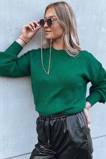 Dámský svetr oversize EMERALD Barva zelená DSTREET MY2119