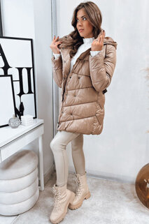 Dámský zimní kabát BLOOM Barva kamelová DSTREET TY4060