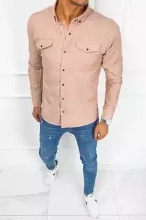 Pánská džínová košile Barva růžová DSTREET DX2352