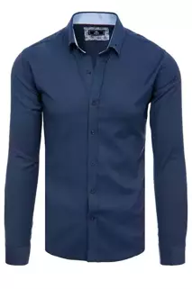 Pánská elegantní košile Barva tmavě modrá DSTREET DX2327