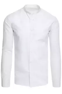 Pánská košile s dlouhým rukávem Barva Bílý DSTREET DX2344