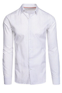 Pánská košile s dlouhým rukávem Barva Bílý DSTREET DX2489