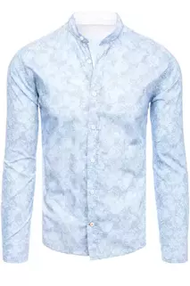 Pánská košile s dlouhým rukávem Barva blankytná modř DSTREET DX2302