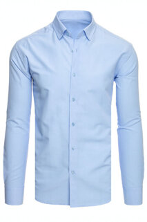 Pánská košile s dlouhým rukávem Barva blankytná modř DSTREET DX2517