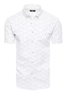 Pánská košile s krátkým rukávem Barva Bílý DSTREET KX1007
