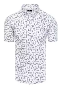Pánská košile s krátkým rukávem Barva Bílý DSTREET KX1020