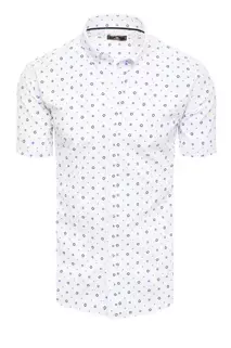 Pánská košile s krátkým rukávem Barva Bílý DSTREET KX1023