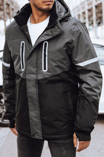 Pánská zimní bunda Barva tmavě šedá DSTREET TX4565