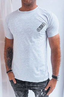 Pánské hladké tričko Barva světle šedá DSTREET RX5293
