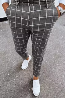 Pánské kalhoty chinos Barva tmavě šedá DSTREET UX3973
