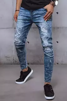 Pánské kalhoty džínové modré Dstreet UX3593