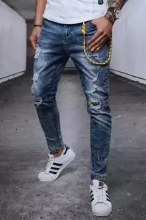 Pánské kalhoty džínové modré Dstreet UX3717