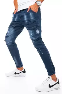 Pánské nákladní kalhoty džínové modré Dstreet UX3271