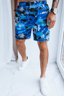 Pánské plavecké šortky Barva Camo-modrá DSTREET SX2381