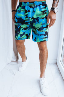 Pánské plavecké šortky Barva Camo-modrá DSTREET SX2383