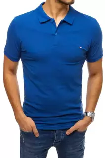 Pánské polo tričko modré Dstreet PX0329