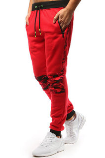 Pánské teplákové kalhoty červené Dstreet UX3729