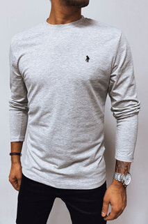 Pánské tričko s dlouhým rukávem Barva šedá DSTREET LX0565