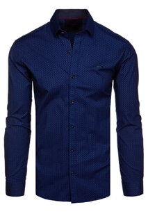 Pánské tričko s dlouhým rukávem Barva tmavě modrá DSTREET DX2554
