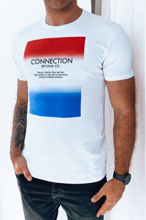 Pánské tričko s potiskem Barva Bílý DSTREET RX5049