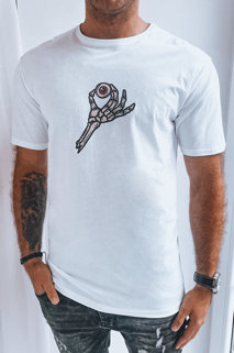 Pánské tričko s potiskem Barva Bílý DSTREET RX5283