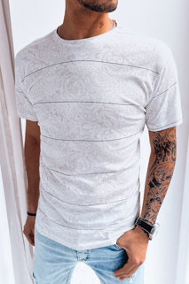 Pánské tričko s potiskem Barva světle šedá DSTREET RX5140