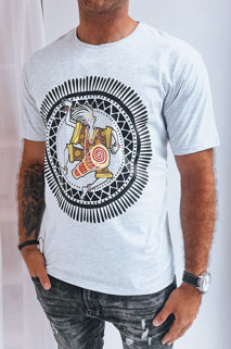 Pánské tričko s potiskem Barva světle šedá DSTREET RX5300