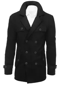 Pánský kabát černý Dstreet CX0431