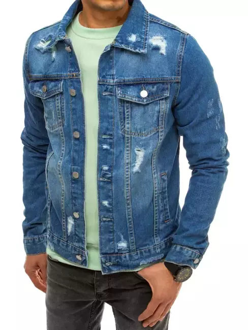 Pánská bunda džínová modrá Dstreet TX3633