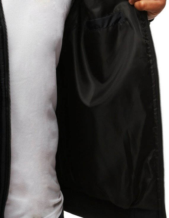Pánská bunda přechodná prošívaná černá Dstreet TX3270