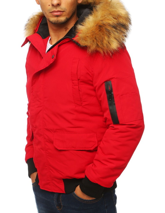 Pánská bunda zimní červená Dstreet TX2875