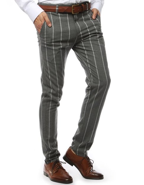 Pánské kalhoty tmavě šedé Dstreet UX2568