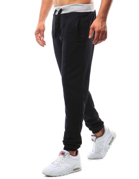 Pánské teplákové kalhoty černé Dstreet UX2213