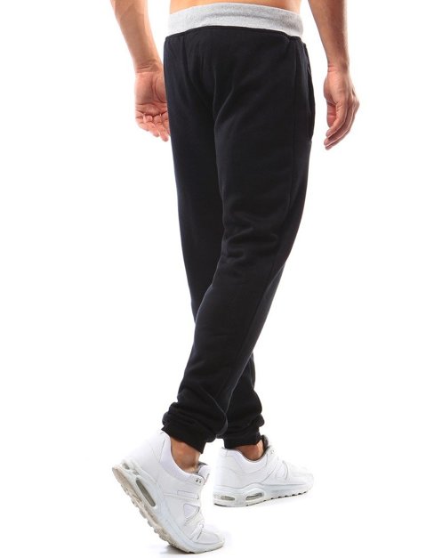 Pánské teplákové kalhoty černé Dstreet UX2213