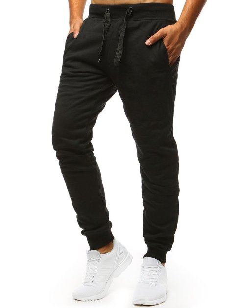 Pánské teplákové kalhoty černé Dstreet UX2395