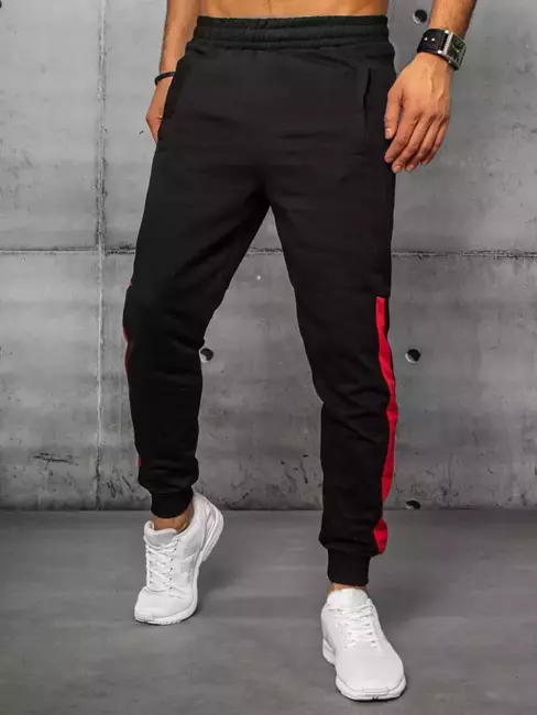 Pánské teplákové kalhoty černé Dstreet UX3234