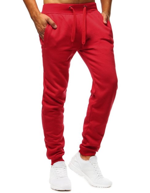 Pánské teplákové kalhoty červené Dstreet UX2708