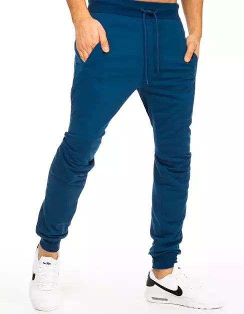 Pánské teplákové kalhoty modré Dstreet UX2880