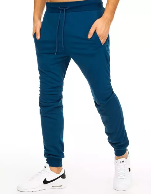 Pánské teplákové kalhoty modré Dstreet UX2880