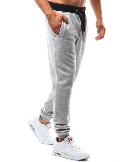 Pánské teplákové kalhoty šedé Dstreet UX2214