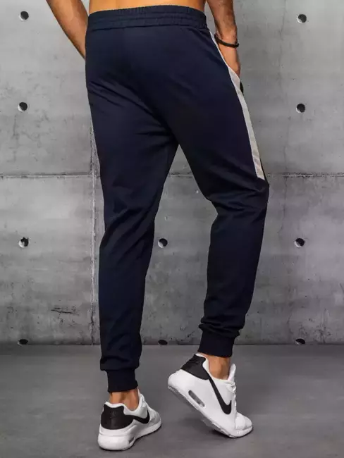 Pánské teplákové kalhoty tmavě modré Dstreet UX3239