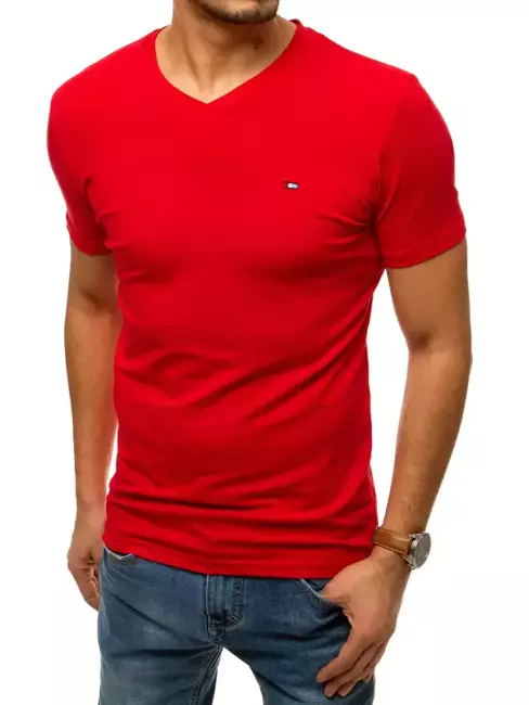 Pánské tričko bez potisku červené Dstreet RX4464