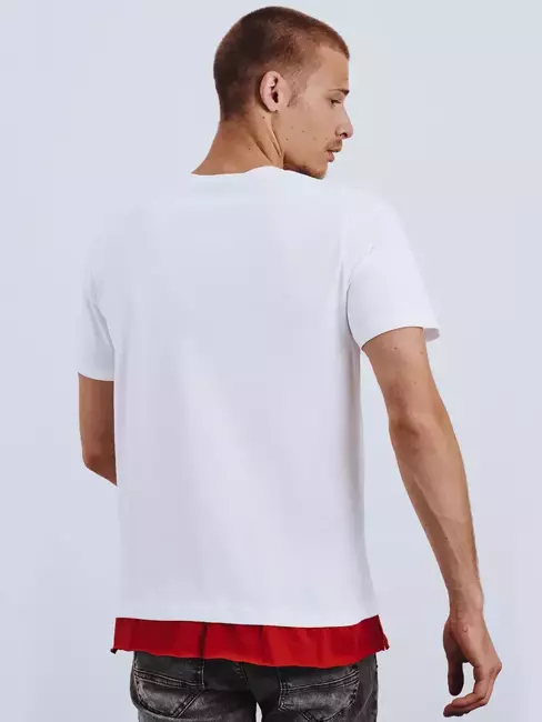 Pánské tričko s potiskem bílé Dstreet RX4650